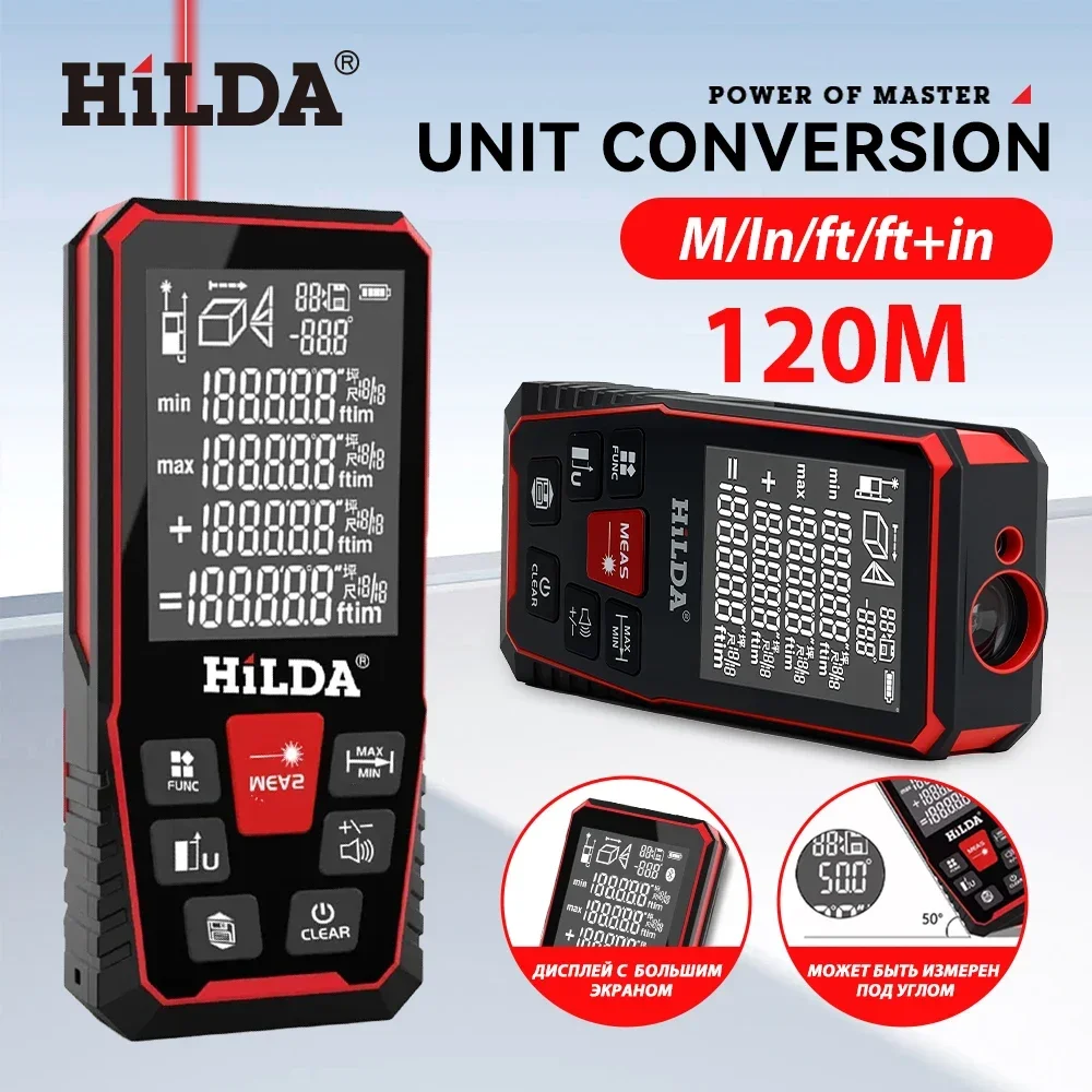 HILDA Laser Distance 50M/100M/ - Industrial Laser Tape Measure recension och pris