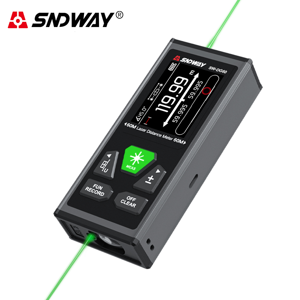 SNDWAY Dual Laser Distance Met - Industrial Laser Tape Measure recension och pris