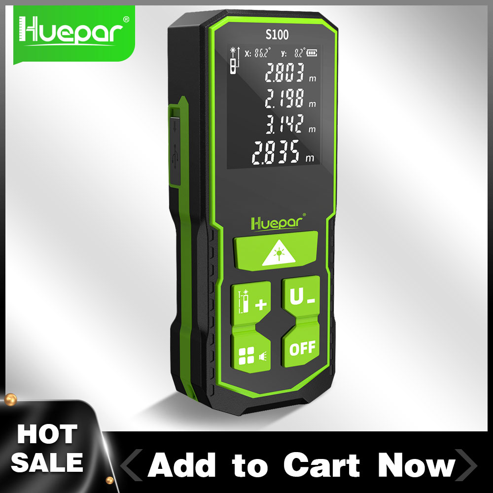 Huepar Laser Distance Digital  - Industrial Laser Tape Measure recension och pris